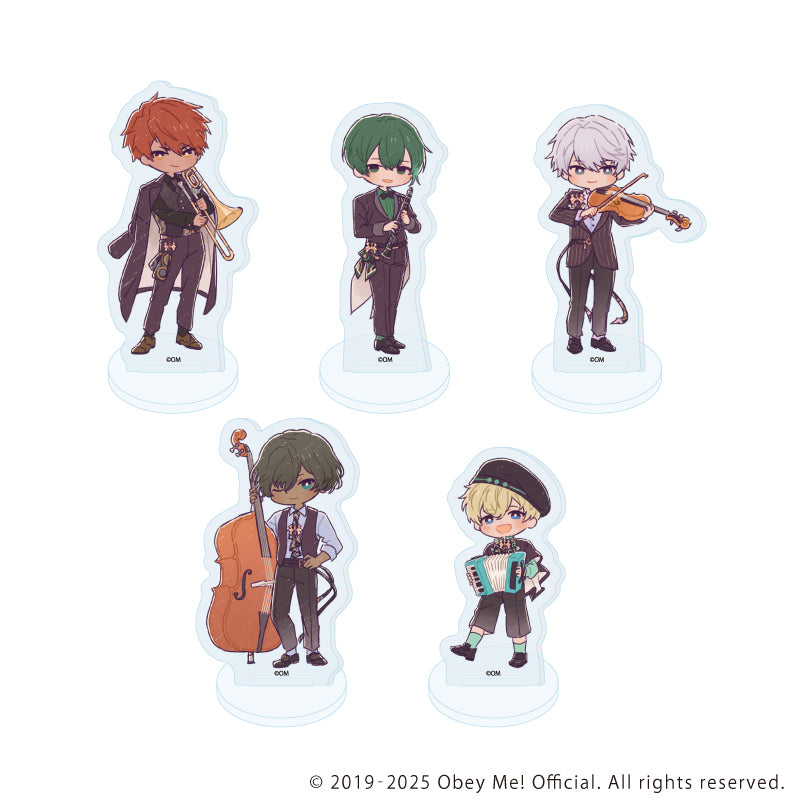 (1BOX=5)(Goods - Acrylic Stand) Obey Me! Nightbringer Acrylic Petit Stand 17 Band Ver.(Retro Art)