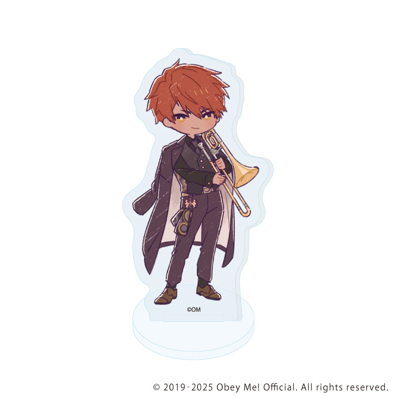 (1BOX=5)(Goods - Acrylic Stand) Obey Me! Nightbringer Acrylic Petit Stand 17 Band Ver.(Retro Art)