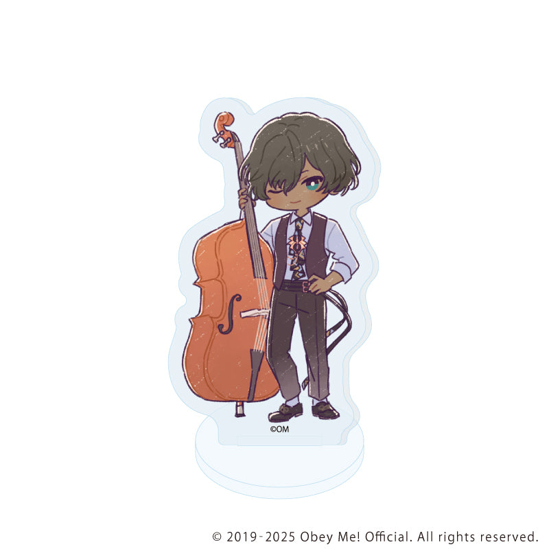 (1BOX=5)(Goods - Acrylic Stand) Obey Me! Nightbringer Acrylic Petit Stand 17 Band Ver.(Retro Art)