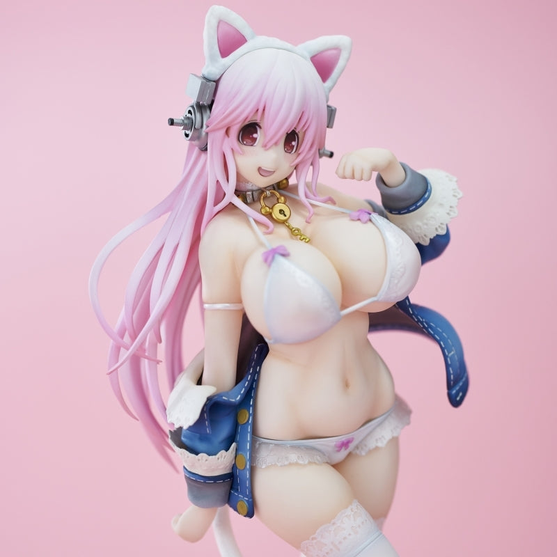 (Bishojo Figure) Super Sonico White cat ver. Complete Figure (Re-release)