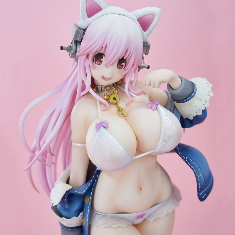 (Bishojo Figure) Super Sonico White cat ver. Complete Figure (Re-release)