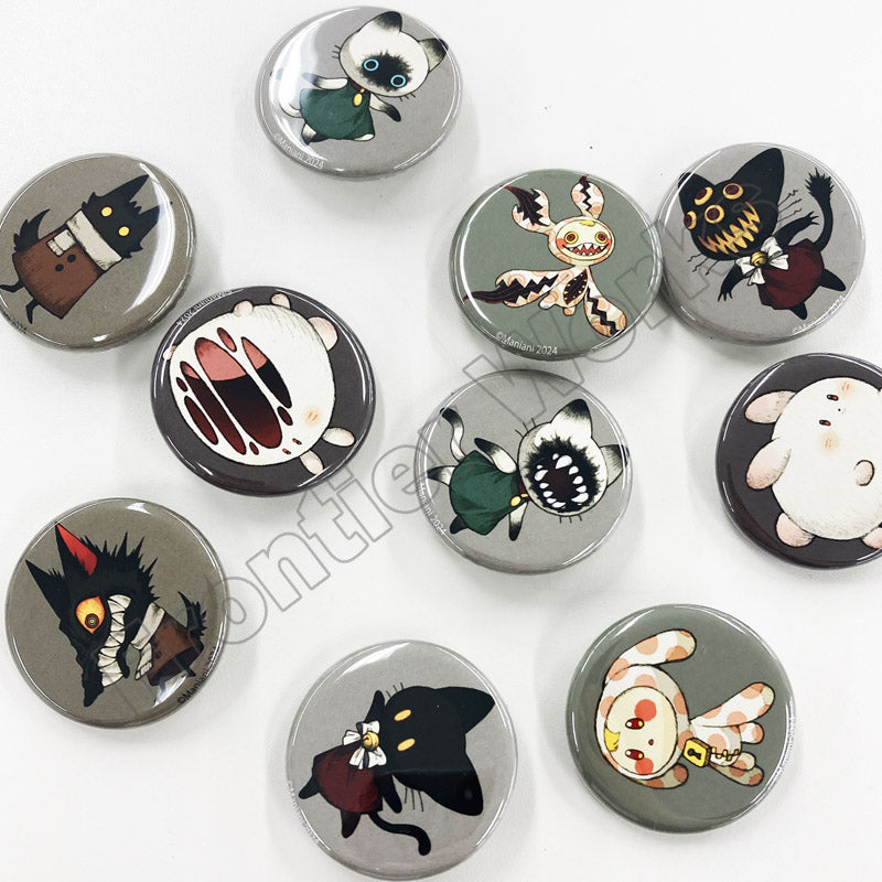 (Goods - Badge) Maniani World 2024 SMR Monster Badge Set of 2 B