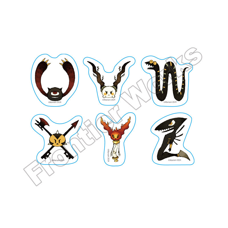 (Goods - Sticker) Maniani World 2024SMR Alphabet Flake Sticker U - Z