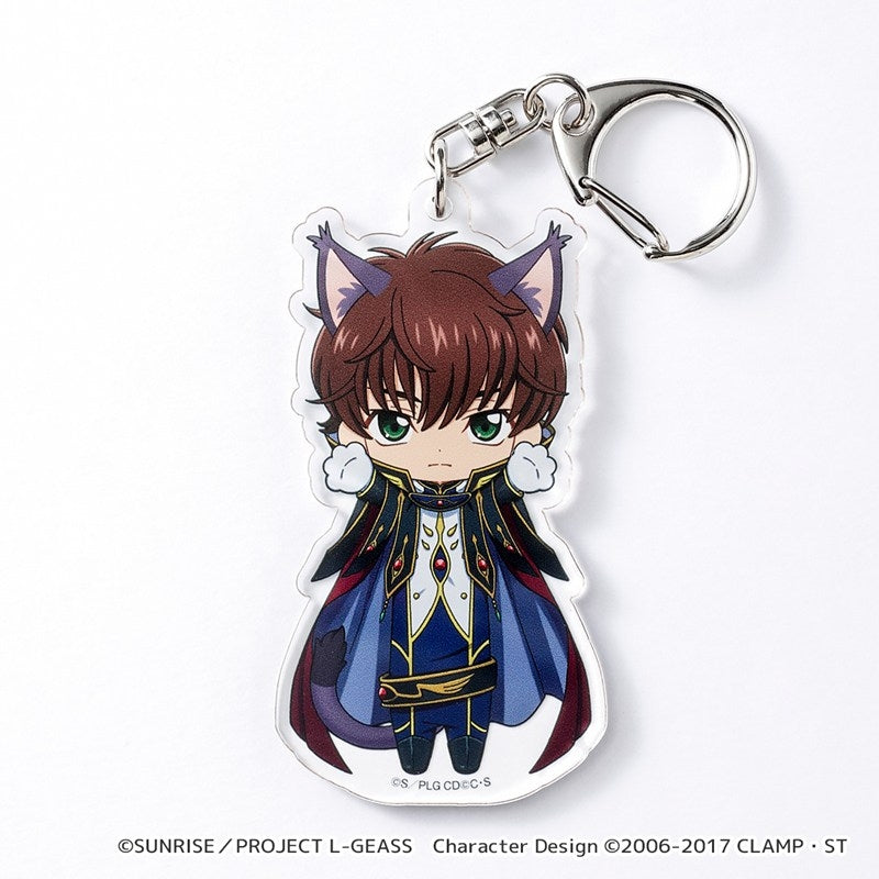 (Goods - Keychain) CODE GEASS Lelouch of the Rebellion Nobineko Acrylic Keychain (Suzaku Knight of Zero)