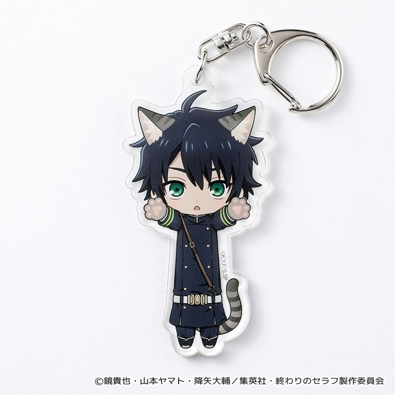 (Goods - Key Chain) Seraph of the End Nobineko Acrylic Key Chain (Yuichiro Hyakuya)