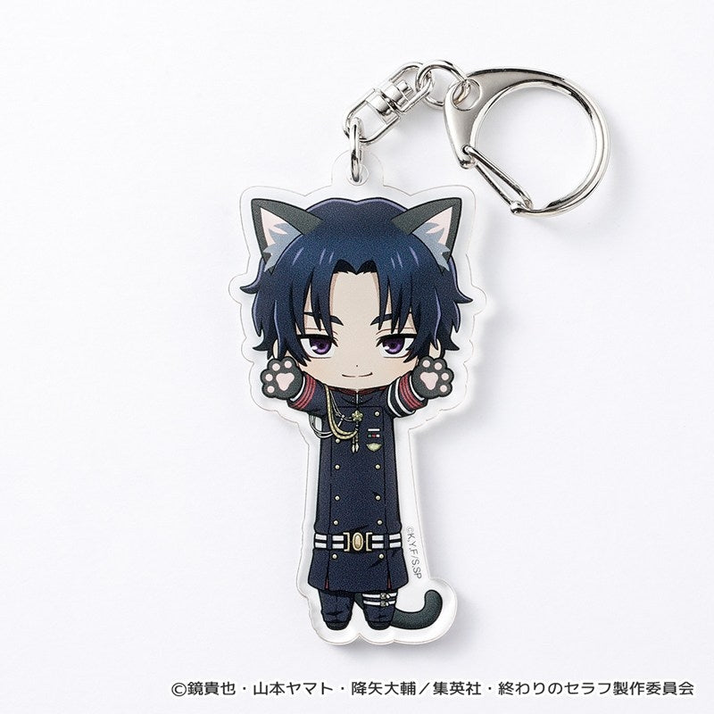 (Goods - Key Chain) Seraph of the End Nobineko Acrylic Key Chain (Guren Ichinose)