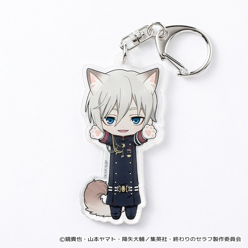 (Goods - Key Chain) Seraph of the End Nobineko Acrylic Key Chain (Shinya Hiragi)