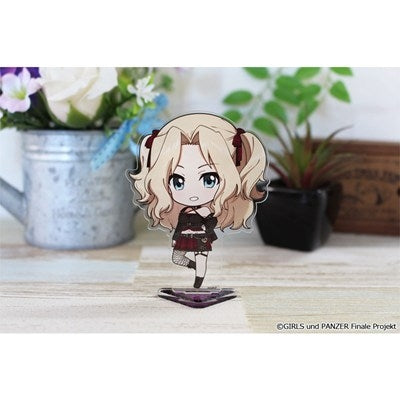 (Goods - Stand Pop) Girls und Panzer das Finale Puchi Choko Acrylic Stand (Kay) Subculture Fashion ver.