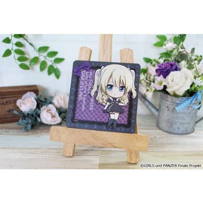 (Goods - Coaster) Girls und Panzer das Finale Puchi Choko Rubber Mat Coaster (Darjeeling) Subculture Fashion ver.