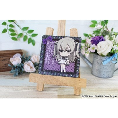 (Goods - Coaster) Girls und Panzer das Finale Puchi Choko Rubber Mat Coaster (Alice Shimada) Subculture Fashion ver.