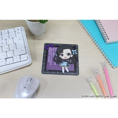 (Goods - Coaster) Girls und Panzer das Finale Puchi Choko Rubber Mat Coaster (Kinuyo Nishi) Subculture Fashion ver.