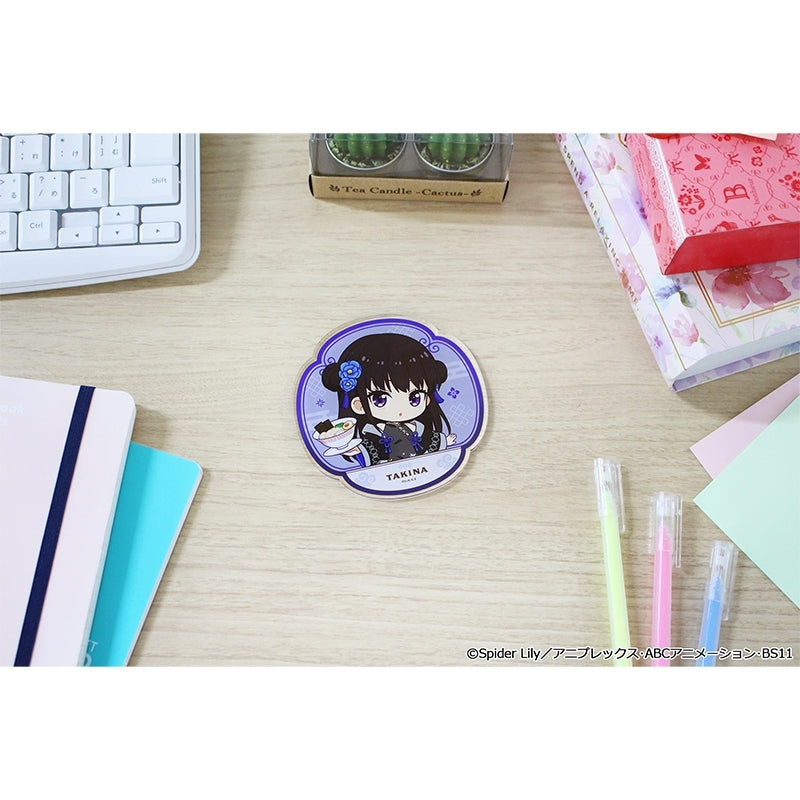 (Goods - Coaster) Lycoris Recoil TV Anime Puchi Choko Acrylic Coaster (Takina Inoue) Chinese ver.