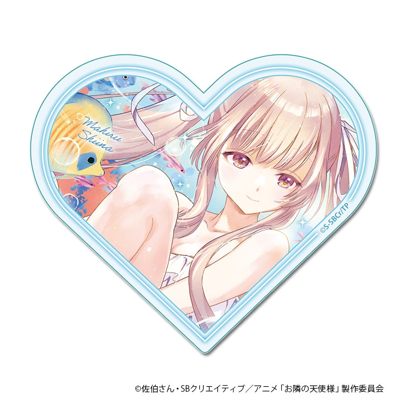 (Goods - Ornament) The Angel Next Door Spoils Me Rotten 2 Heart Acrylic Block (Pisces)