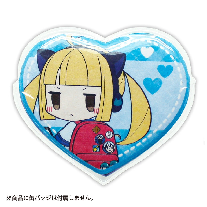 (Goods - Button Badge Cover) Non-Character Original Button Badge Cover Heart-Shaped Wide