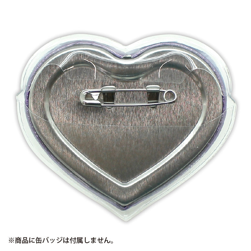 (Goods - Button Badge Cover) Non-Character Original Button Badge Cover Heart-Shaped Wide