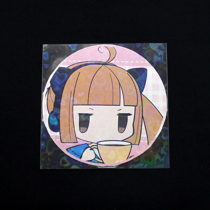 (Goods - Cover Other) Non-Character Original Coaster Holographic Sleeve Heart (20 Pcs)