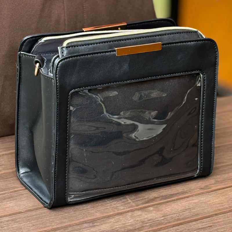 (Goods - Bag) nui. Shoulder Bag Square L Black