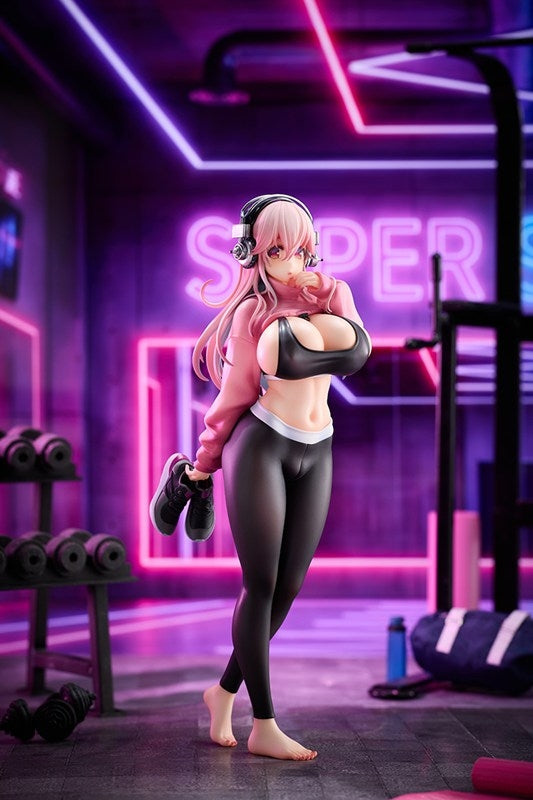 (Bishojo Figure) Super Sonico Super Sonico: Exercise Ver. 1/6 Complete Figure {Bonus: Card}