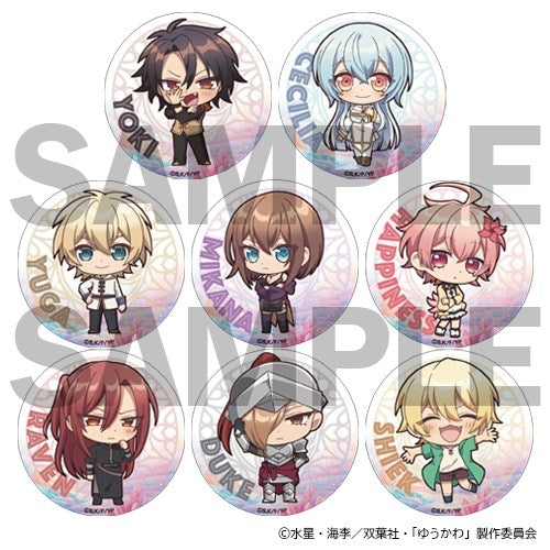 (1BOX=8)(Goods - Badge) There was a Cute Girl in the Hero's Party, so I Tried Confessing to Her Button Badge Collection