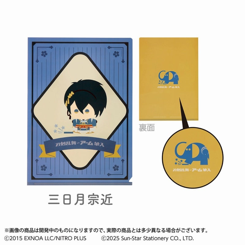 (Goods - Clear File) Touken Ranbu ONLINE Clear File Touken Ranbu ONLINE x ARM Fudeire: Mikazuki Munechika