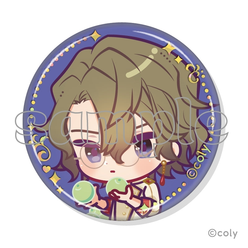 (1BOX=7)(Goods - Badge) Promise of Wizard x MARION CREPES Collab Trading Foil-stamped Button Badge A