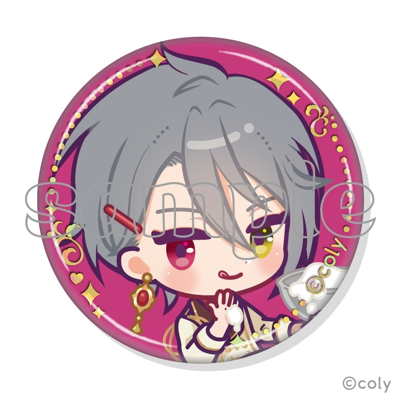 (1BOX=7)(Goods - Badge) Promise of Wizard x MARION CREPES Collab Trading Foil-stamped Button Badge B