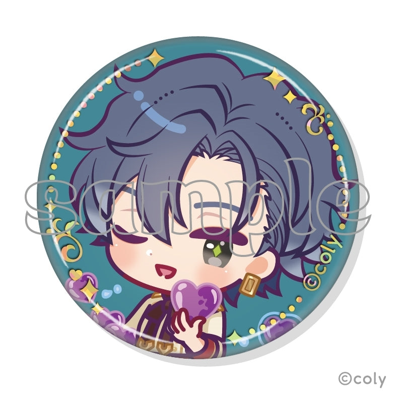 (1BOX=7)(Goods - Badge) Promise of Wizard x MARION CREPES Collab Trading Foil-stamped Button Badge C
