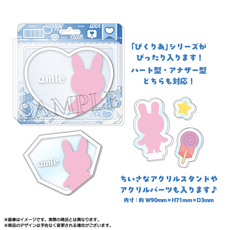 (Goods - Acrylic Stand) amie Original Pikuria Picture x Clear Acrylic Frame TOY Box ver. 3.Red