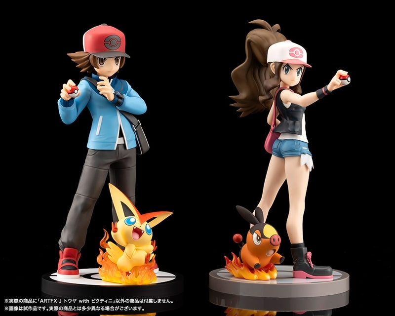 (Figure) Pokemon TOUYA with VICTINI ARTFX J STATUE 1/8 Complete Figure