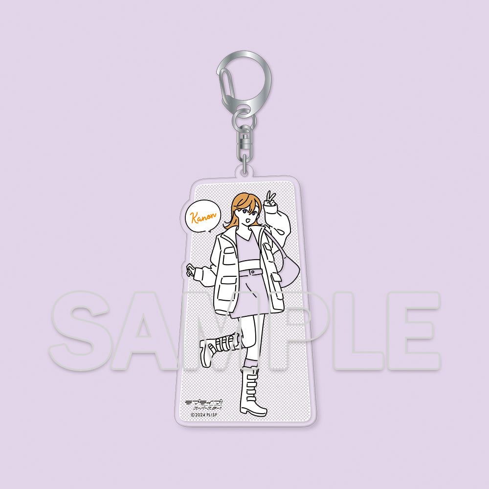 (Goods - Keychain) Love Live! Superstar!! Wear the Seasons on Your Walks. Acrylic Keychain Kanon Shibuya