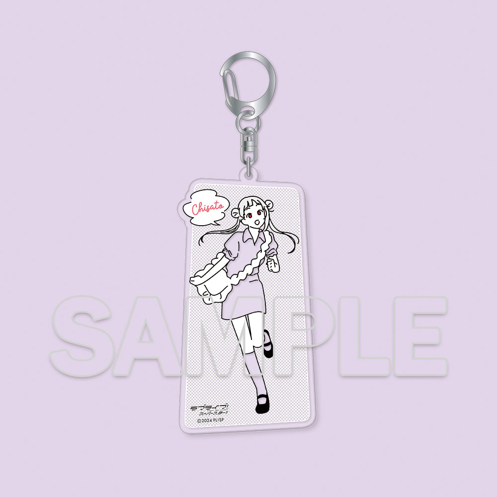 (Goods - Keychain) Love Live! Superstar!! Wear the Seasons on Your Walks. Acrylic Keychain Chisato Arashi