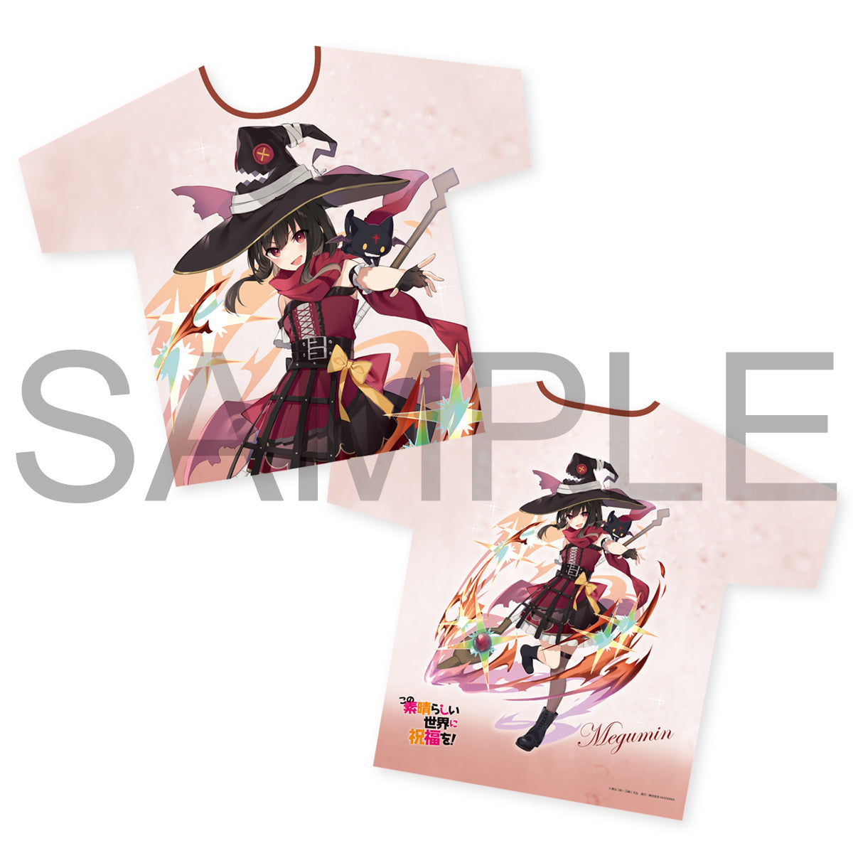 (Goods - Shirt) KonoSuba: God’s Blessing on This Wonderful World! Full Graphic T-Shirt Megumin Commemorative Costume Ver.