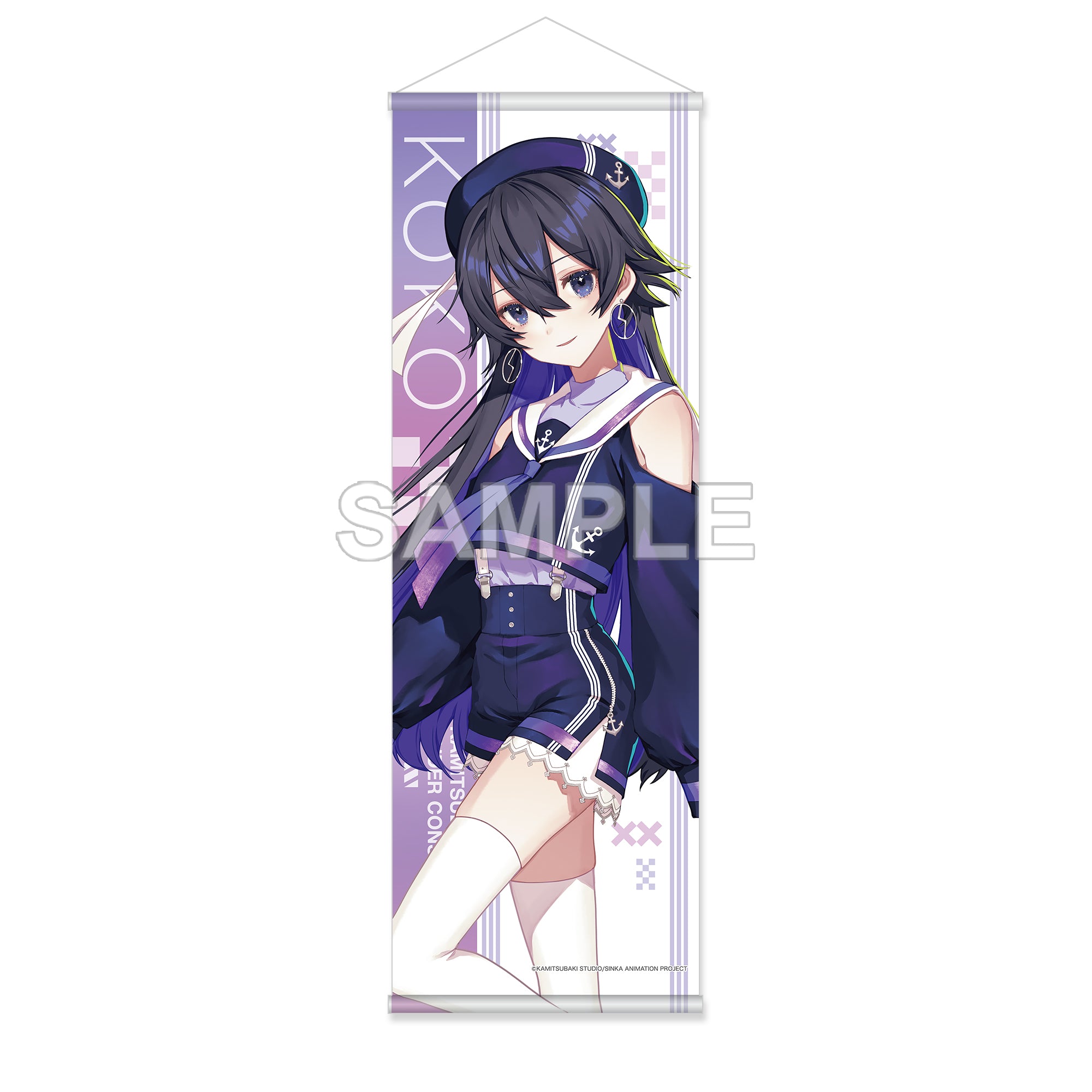 (Goods - Tapestry) KAMITSUBAKI CITY UNDER CONSTRUCTION Half Tapestry - Koko Rinne Marine Look ver.
