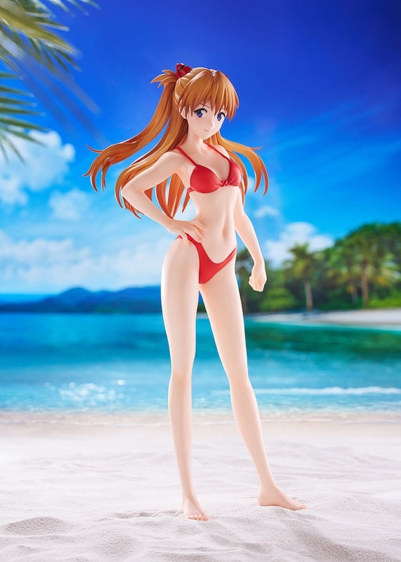 (Bishojo Figure) Rebuild of Evangelion POP UP PARADE BEACH QUEENS Asuka Shikinami Langley (Bikini Style) L Size Complete Figure