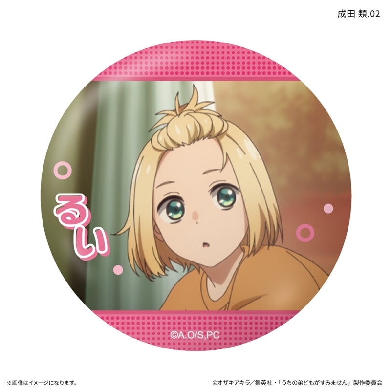 (1BOX=7)(Goods - Badge) Please Excuse My Younger Brothers Only-Badge Rui Narita Only Trading Button Badge (7 Types Total)