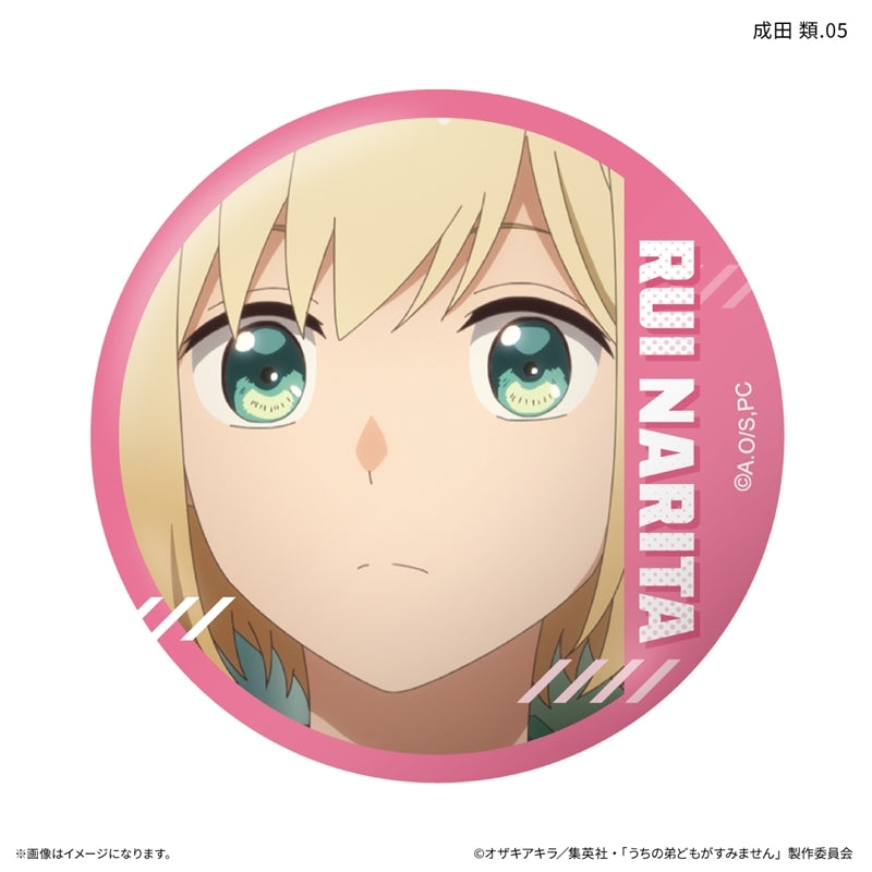 (1BOX=7)(Goods - Badge) Please Excuse My Younger Brothers Only-Badge Rui Narita Only Trading Button Badge (7 Types Total)
