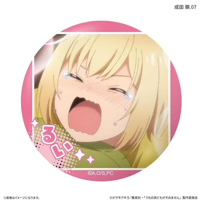 (1BOX=7)(Goods - Badge) Please Excuse My Younger Brothers Only-Badge Rui Narita Only Trading Button Badge (7 Types Total)