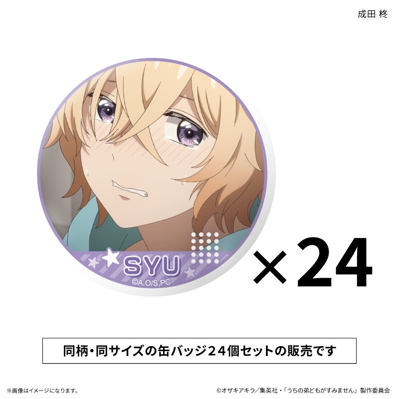 (Goods - Badge) Please Excuse My Younger Brothers Only-Badge Set Shu Narita Only Button Badge (24 PCS)