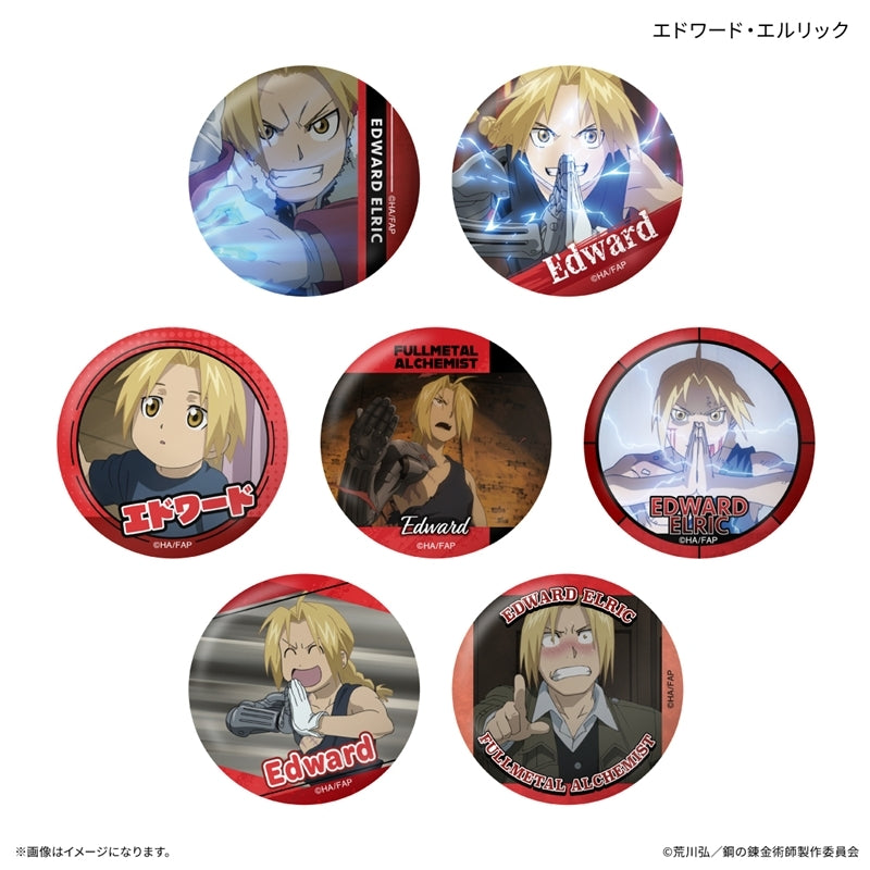 (1BOX=7)(Goods - Badge) FULLMETAL ALCHEMIST TV Anime Only-Badge Edward Elric Only Trading Button Badge (7 Types Total)