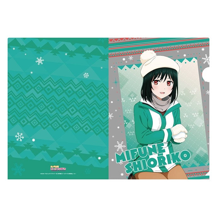 (Goods - Clear File) Love Live! Nijigasaki High School Idol Club A4 Clear File <Nijigaku Snowball Fight> 11. Shioriko Mifune