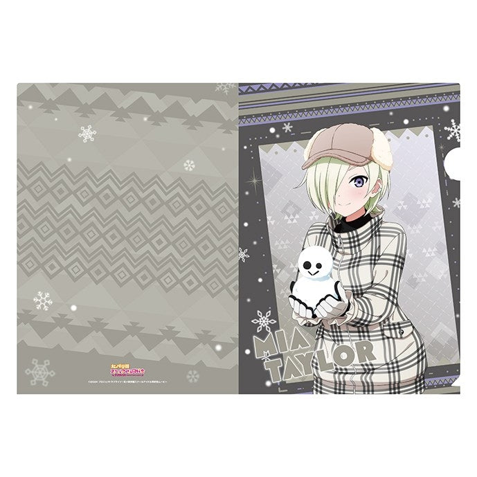 (Goods - Clear File) Love Live! Nijigasaki High School Idol Club A4 Clear File <Nijigaku Snowball Fight> 12. Mia Taylor