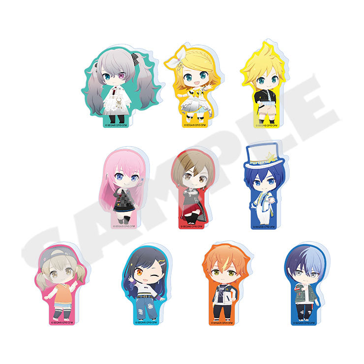 (1BOX=10)(Goods - Acrylic Stand) Hatsune Miku: Colorful Stage! My Sekai Character ver Acrylic Figure Collection A VIRTUAL SINGER & Vivid BAD SQUAD (10 Types Total)