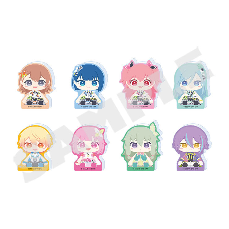 (1BOX=8)(Goods - Acrylic Stand) Hatsune Miku: Colorful Stage! My Sekai Plush ver. Acrylic Figure Collection C MORE MORE JUMP! & Wonderlands x Showtime (8 Types Total)