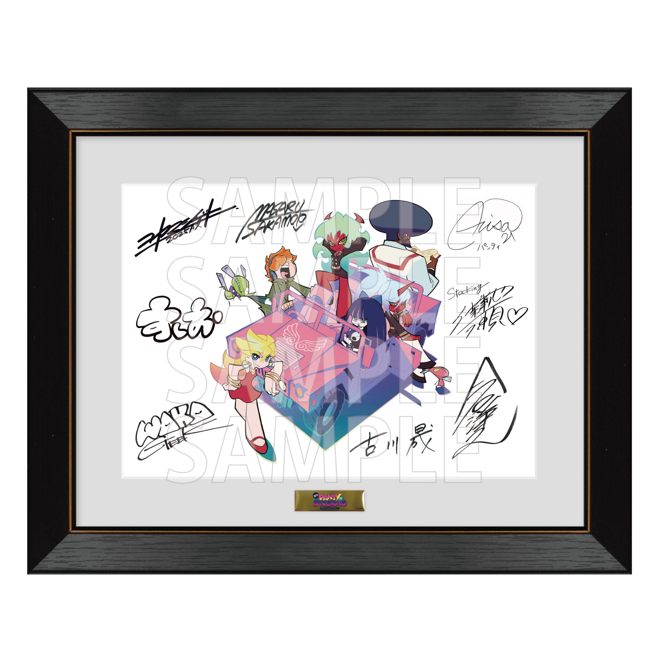 (Goods - Art Print) New PANTY ＆ STOCKING with GARTERBELT Reproduction Art Print w/ Printed Autograph