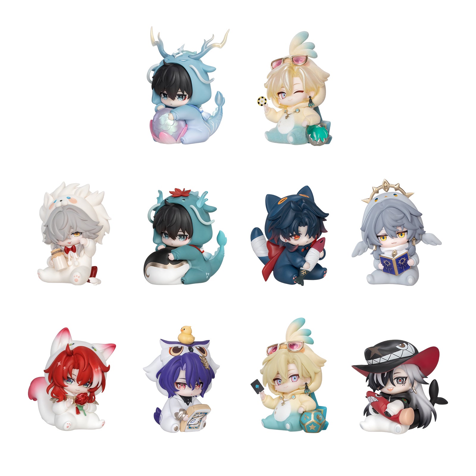 (1BOX=8)(Trading Figure)  Honkai: Star Rail Boys' Dorm Series Chibi Character Blind Box