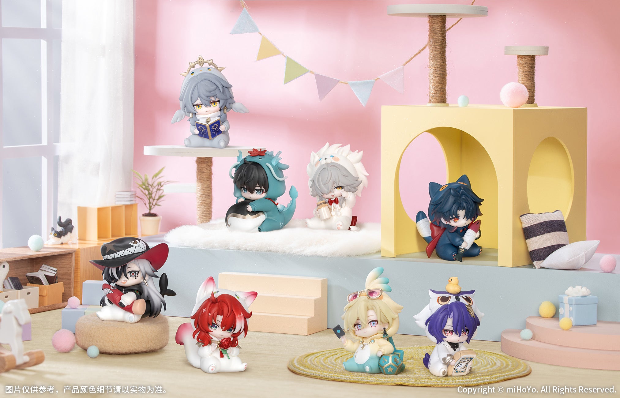 (1BOX=8)(Trading Figure)  Honkai: Star Rail Boys' Dorm Series Chibi Character Blind Box