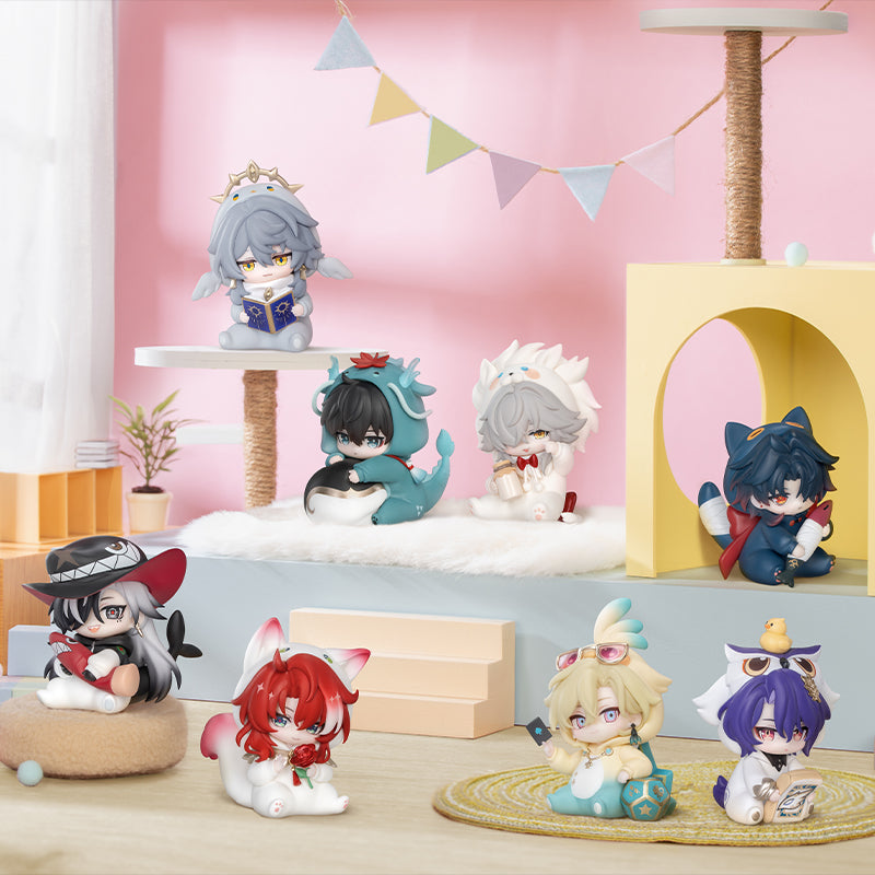 (1BOX=8)(Trading Figure)  Honkai: Star Rail Boys' Dorm Series Chibi Character Blind Box