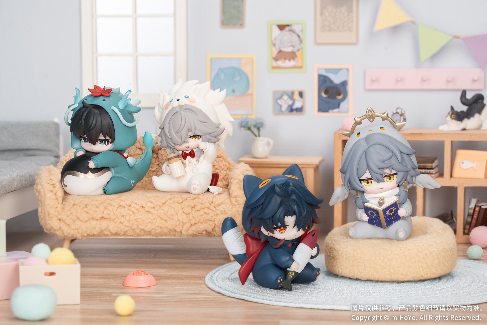 (1BOX=8)(Trading Figure)  Honkai: Star Rail Boys' Dorm Series Chibi Character Blind Box