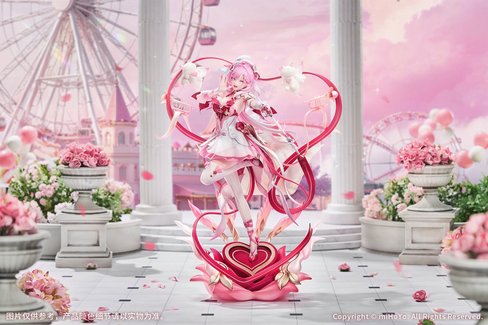 (Bishojo Figure) Honkai Impact 3rd Elysia Hi♪ Love Elf ❤ Ver. 1/7 Completed Figure {Bonus: Acrylic Plate}