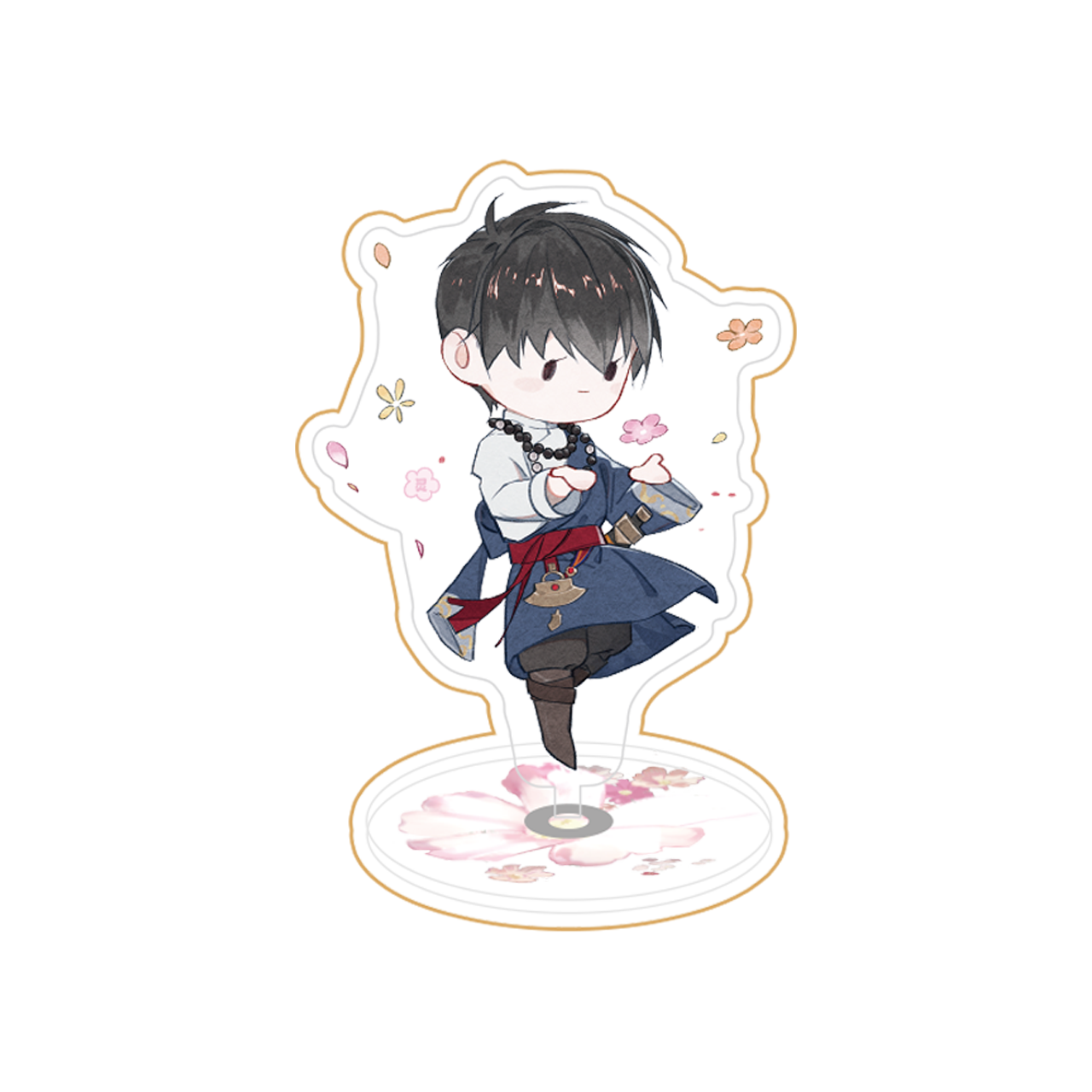(Goods - Acrylic Stand) The Lost Tomb (Daomu Biji) 2026 Fes Floating Blossoms, Land of Snow Series Chibi Art Rotating Acrylic Stand Zhang Qiling